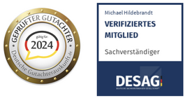 Geprüfter Gutachter · DESAG verifiziertes Mitglied